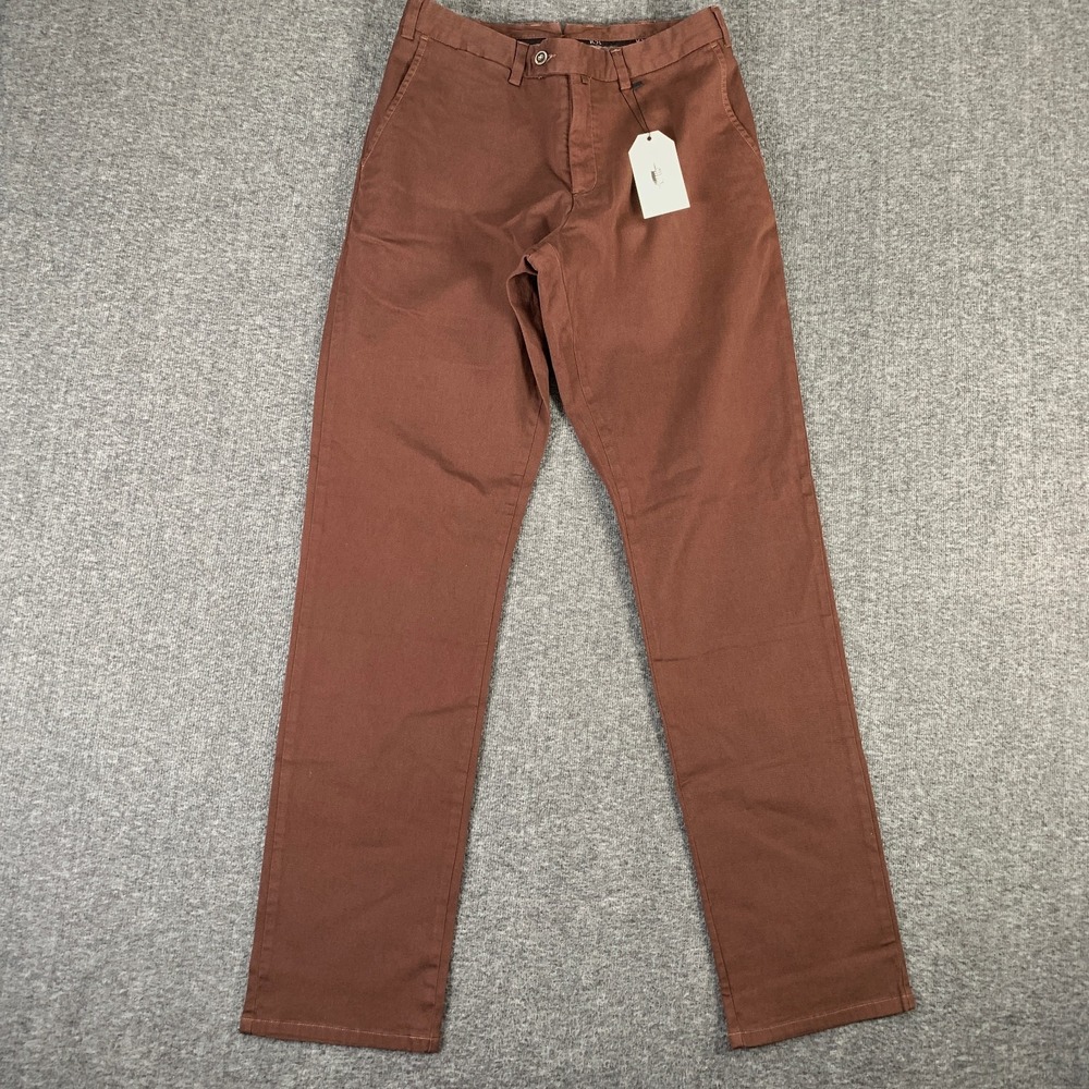 Rye 51 Pants Men 30x32 Brown Trousers Chino Slacks NEW